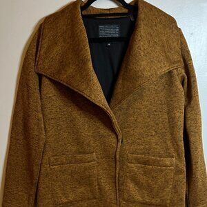 Steve Madden | Camel Heathered Open Fleece Coat - Size L